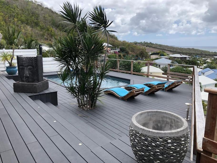 La Villa Coconut Vue A 180° Mer Rocher Du Diamant Le Diamant Exterior foto