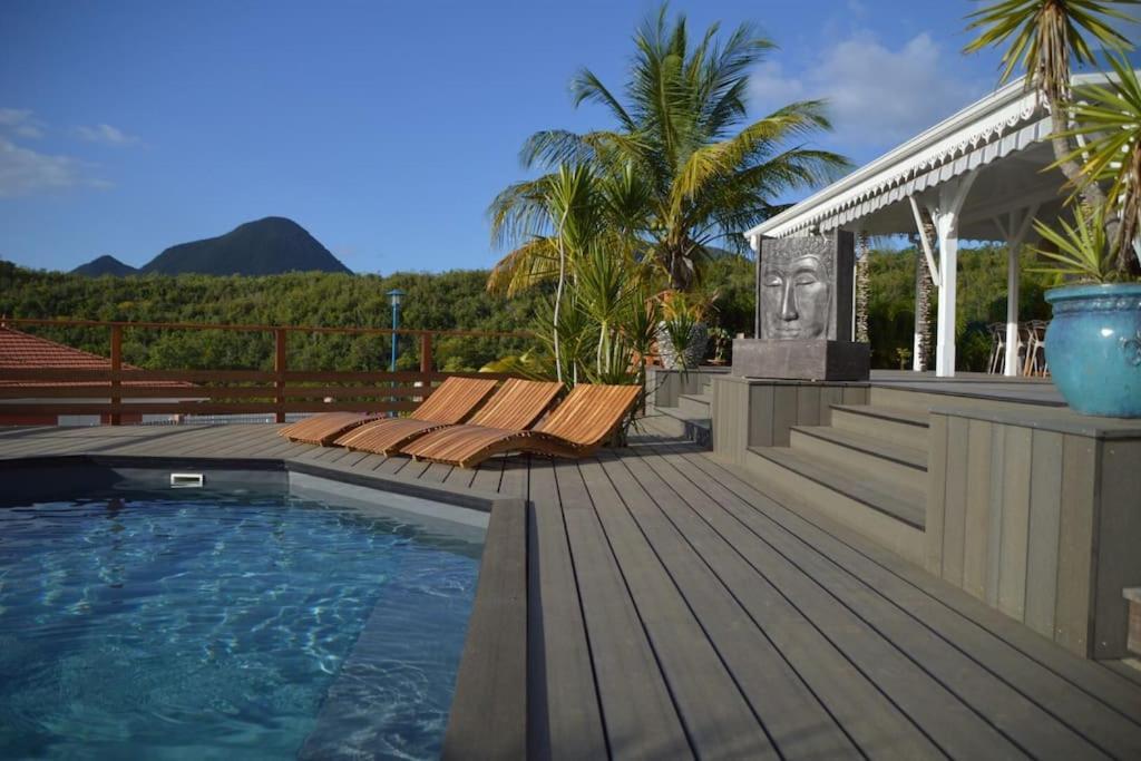 La Villa Coconut Vue A 180° Mer Rocher Du Diamant Le Diamant Exterior foto